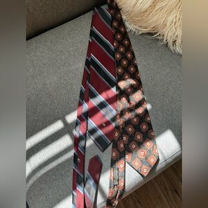 Giorgio Armani Cristian Dior Cravatte Ties Set of 2